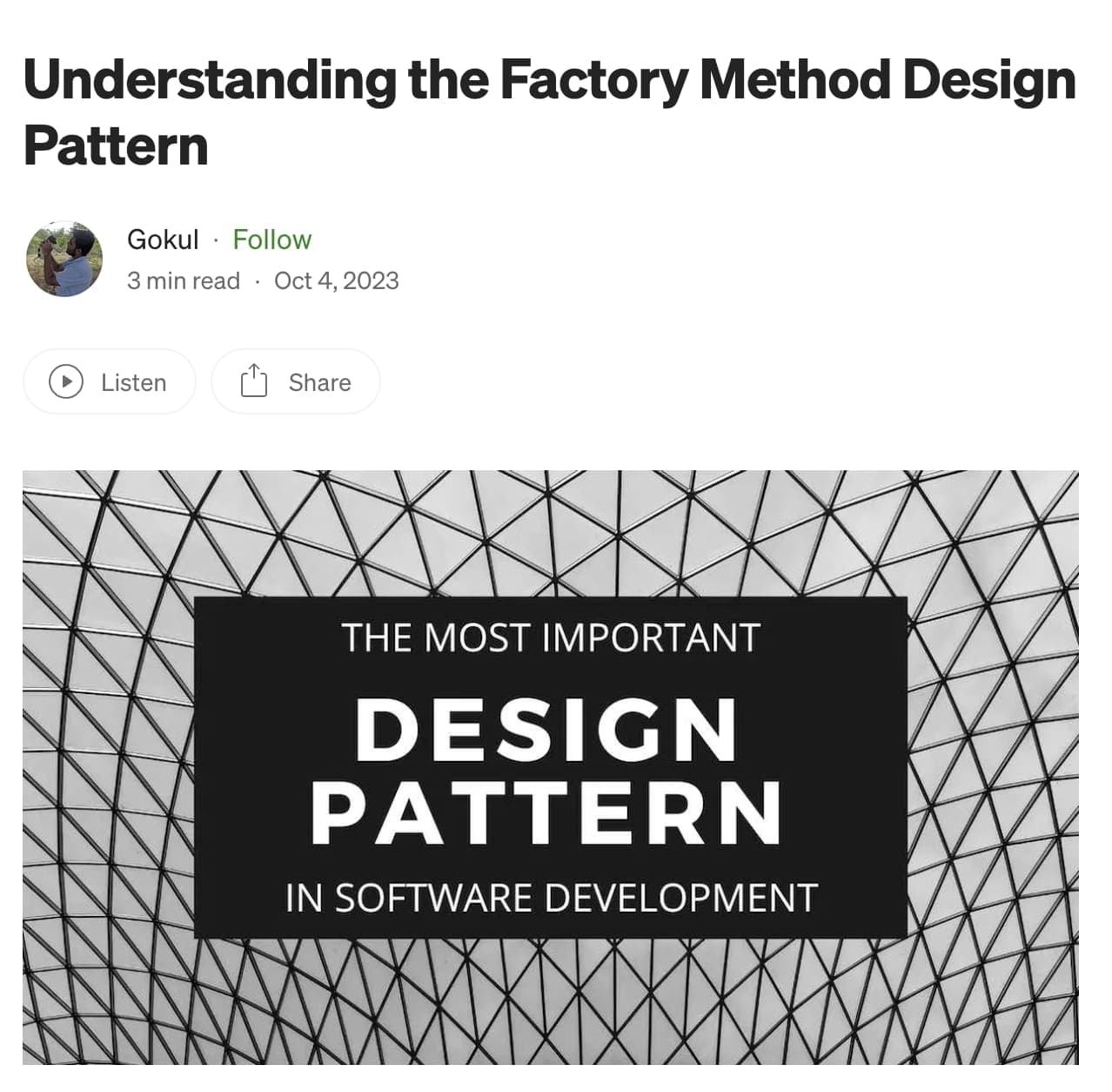 Understanding the Factory Method Design Pattern