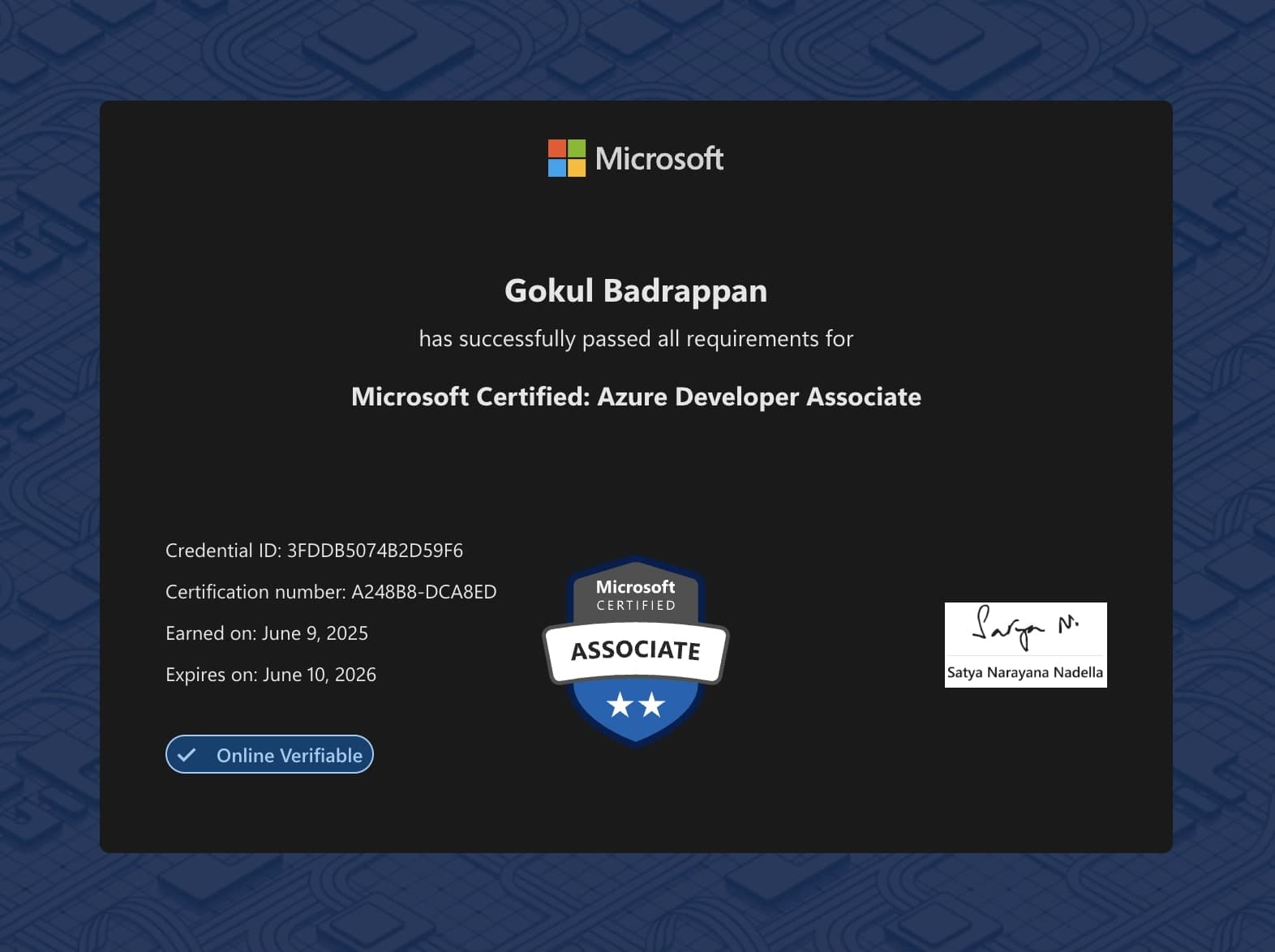 Microsoft Azure Developer Associate (AZ-204)